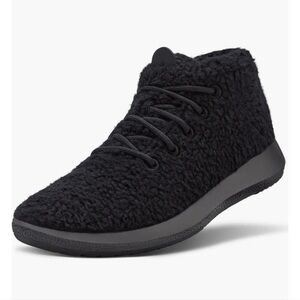 NWOT Allbirds Charcoal Wool Runner Up Double Fluff Mid-Top Sneakers Lace-Up 9